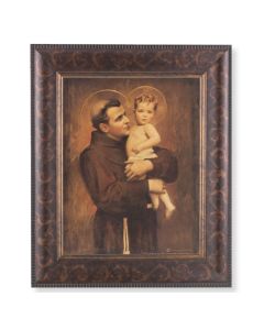 11 1/4" x 13 1/4" Art Deco Frame with an 8" x 10" St. Anthony with Jesus Print