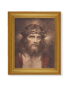10" x 12" Gold Leaf Finish Beveled Frame with 8" x 10" Chambers: Ecce Homo Textured Art
