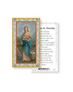 Prayer to Saint Dorothy Holy Card
