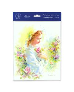 8" x 10" Blanc: Mystical Rose Print (sold in inc. of 3)
