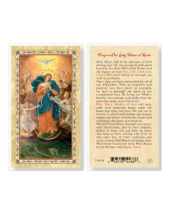 Our Lady, Untier of Knots Laminated Holy Card. Inc. of 25