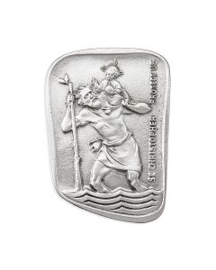 Saint Christopher Auto Visor Clip (Sold in Inc. of 3)