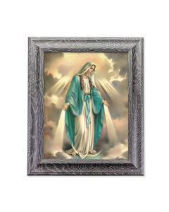 10 1/2" x 12 1/2" Grey Oak Finish Frame with an 8" x 10" Our Lady Of Grace Print