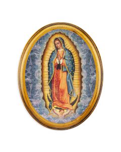 Our Lady of Guadalupe Oval Wood Plaque
