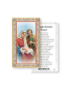 Prayer for Single Parents Holy Card