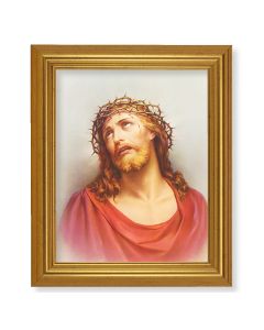 10" x 12" Gold Leaf Finish Beveled Frame with 8" x 10" Ecce Homo Textured Art