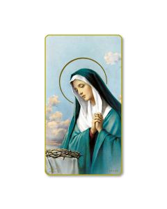 Sorrowful Madonna Holy Card