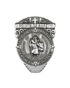 Saint Christopher Auto Visor Clip (Sold in Inc. of 3)