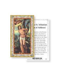 Saint Sebastian Holy Card
