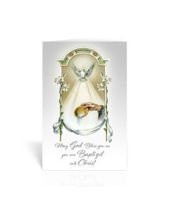 Baptism - May God Bless you as you are Baptized into Christ Greeting Card