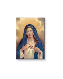 2" x 3" Immaculate Heart of Mary Laminated Plaque
