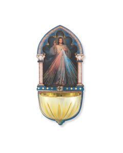 5" Divine Mercy Holy Water Font