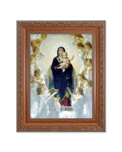 8.25" x 10.25" Ornate Wood Frame with a 6" x 8" Bouguereau: Queen of Angels Print