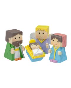 Kids Block People Nativity Set