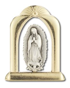 Our Lady of Guadalupe Arched Standing Plaque
