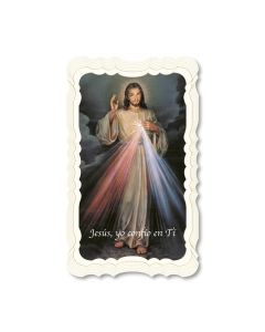 Divine Mercy Spanish Holy Card