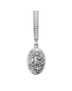 Saint Michael Medal on a 18" Chain, Boxed