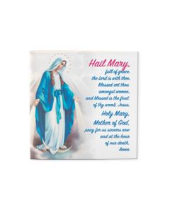 4" x 4" Our Lady of Grace Hanging Ceramic Tile