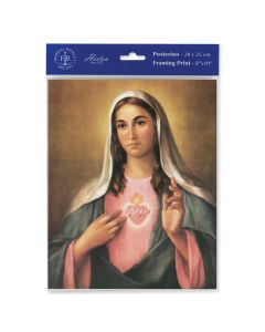 8" x 10" La Fuente: Immaculate Heart of Mary Print (sold in inc. of 3)