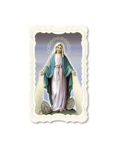 Our Lady of Grace with Miraculous Holy Card