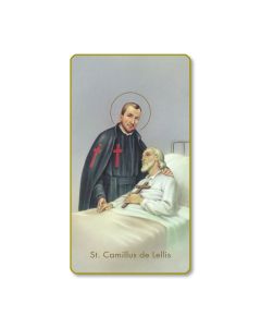 Saint Camillus De Lellis Paper Holy Card