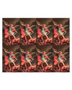 Aurora Saint Michael Eight-Up Micro Perforated Holy Cards