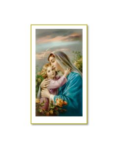 Madonna and Child Holy Card