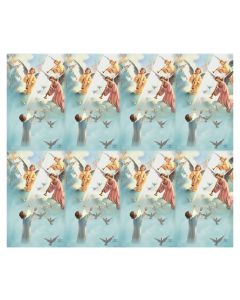 Child with Angels Eight-Up Micro Perforated Holy Cards