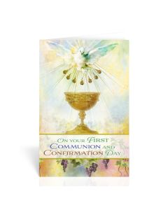 On Your First Communion and Confirmation Day - Greeting Card