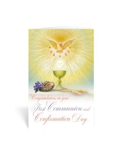 On Your First Communion and Confirmation Day Card