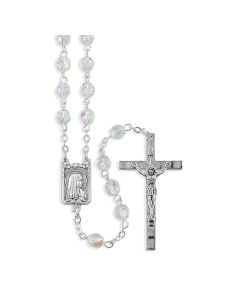 Faceted Crystal Glass Bead Rosary