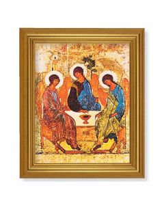 10" x 12" Gold Leaf Finish Beveled Frame with 8" x 10" The Holy Trinity Textured Art