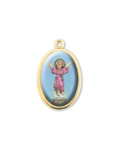 1" Divino Nino Gold Finish Picture Medal