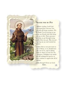 Prayer For My Pet Holy Card