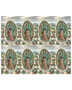 Our Lady of Guadalupe Eight-Up Micro Perforated Holy Cards