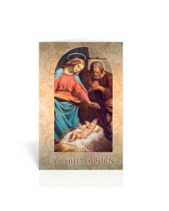 Holy Family with Manger Christmas Greeting Cards Boxed