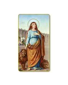 Saint Thecla Holy Card