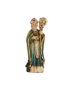 4" Cold Cast Resin Hand Painted Statue of Saint Patrick in a Deluxe Window Box-P65