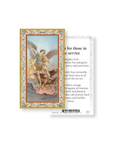 Prayer For Those in the Service Holy Card