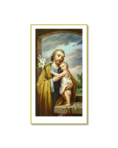 St Joseph Holy Card