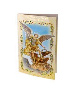 3 3/4" x 6" Spanish Saint Michael Novena Book