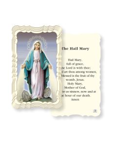 The Hail Mary Holy Card