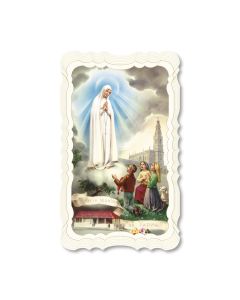 Our Lady of Fatima Holy Card