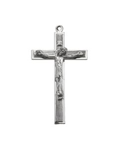 2 1/4" Detailed Genuine Pewter Crucifix