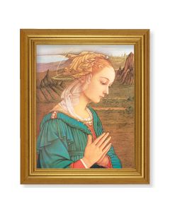 10" x 12" Gold Leaf Finish Beveled Frame with 8" x 10" Lippi: Madonna Textured Art
