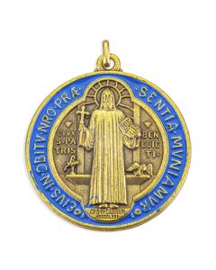 2 1/4" St. Benedict Jubilee Medal in Bronze Finish with Epoxy