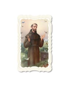 St. Francis of Assisi Holy Card