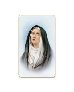 Sorrowful Madonna Holy Card