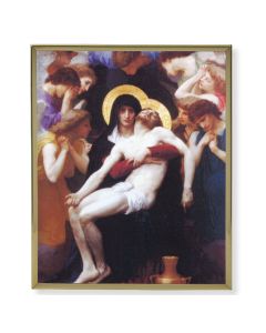 8" x 10" Gold Plaque Frame with a Bouguereau: Pieta Print