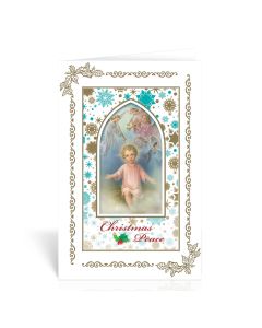 Infant Christ with Holy Angels Christmas Greeting Card